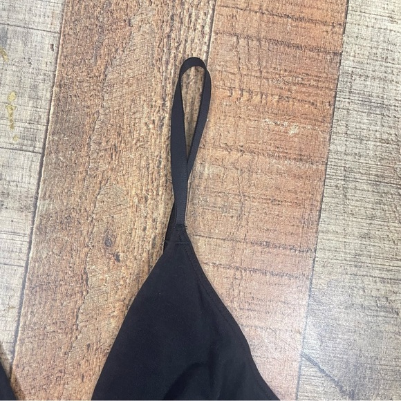 CALVIN KLEIN Small Cotton Logo Triangle Bra Bralette Casual Solid - Picture 3 of 6